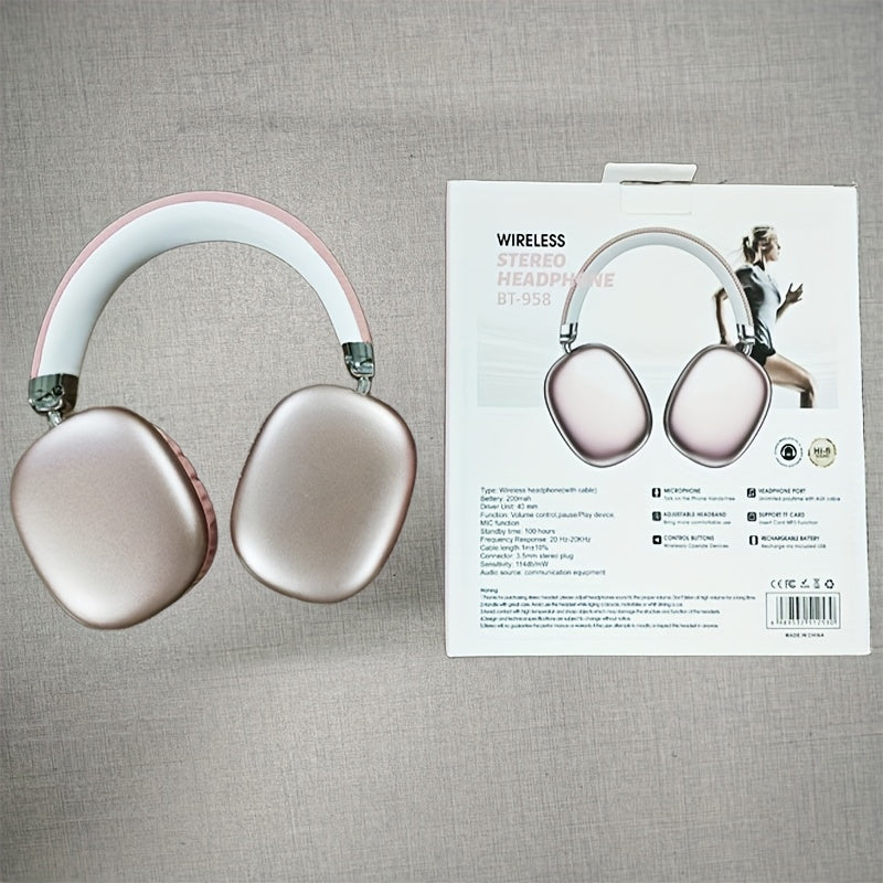 Wireless Gaming & Stereo Headphones with Microphone