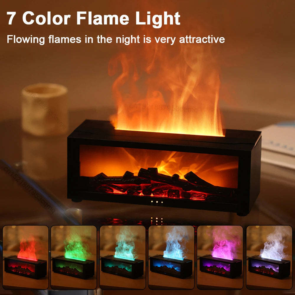 New 3D Flame Fireplace Aromatherapy Machine