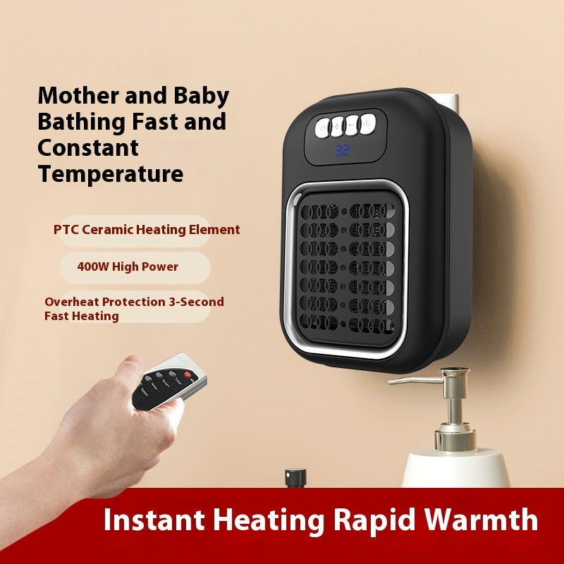 Wall Mounted Portable Small Electric Heater With Remote Control
