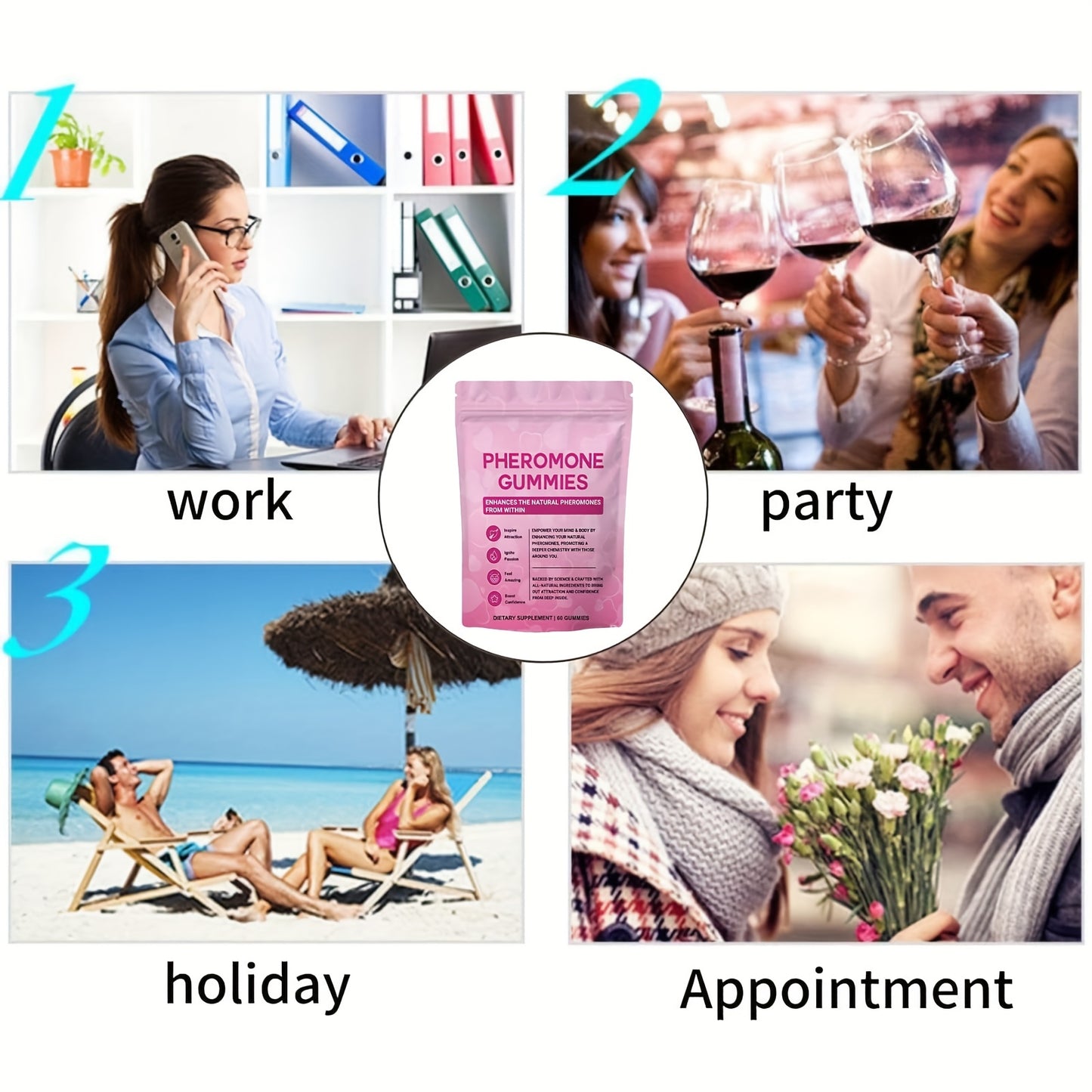 Women's Pheromone Gummies - Attraction & Confidence Booster