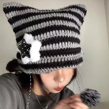 Sweet and Cute Thermal Knitted Cap
