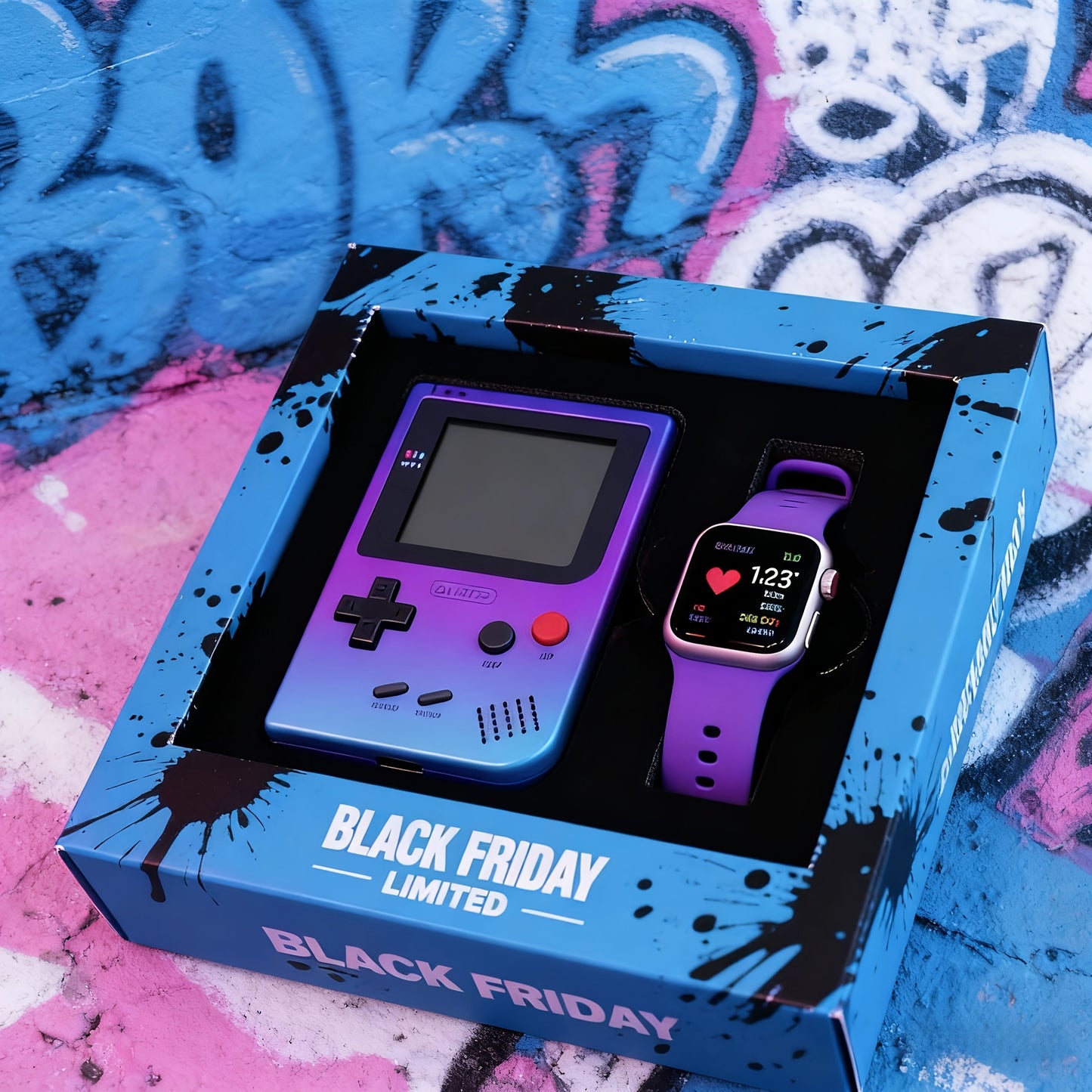 Retro Game Console+fashionable Watch For Trendy Gaming Enthusiasts