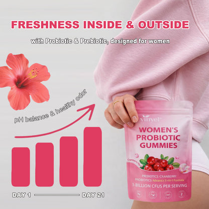 Women's Cranberry Probiotic Gummies