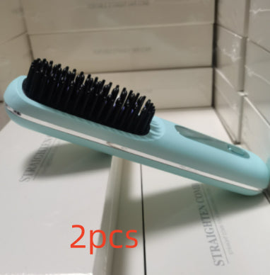 2 In 1 Wireless Hair Straightener Brush
