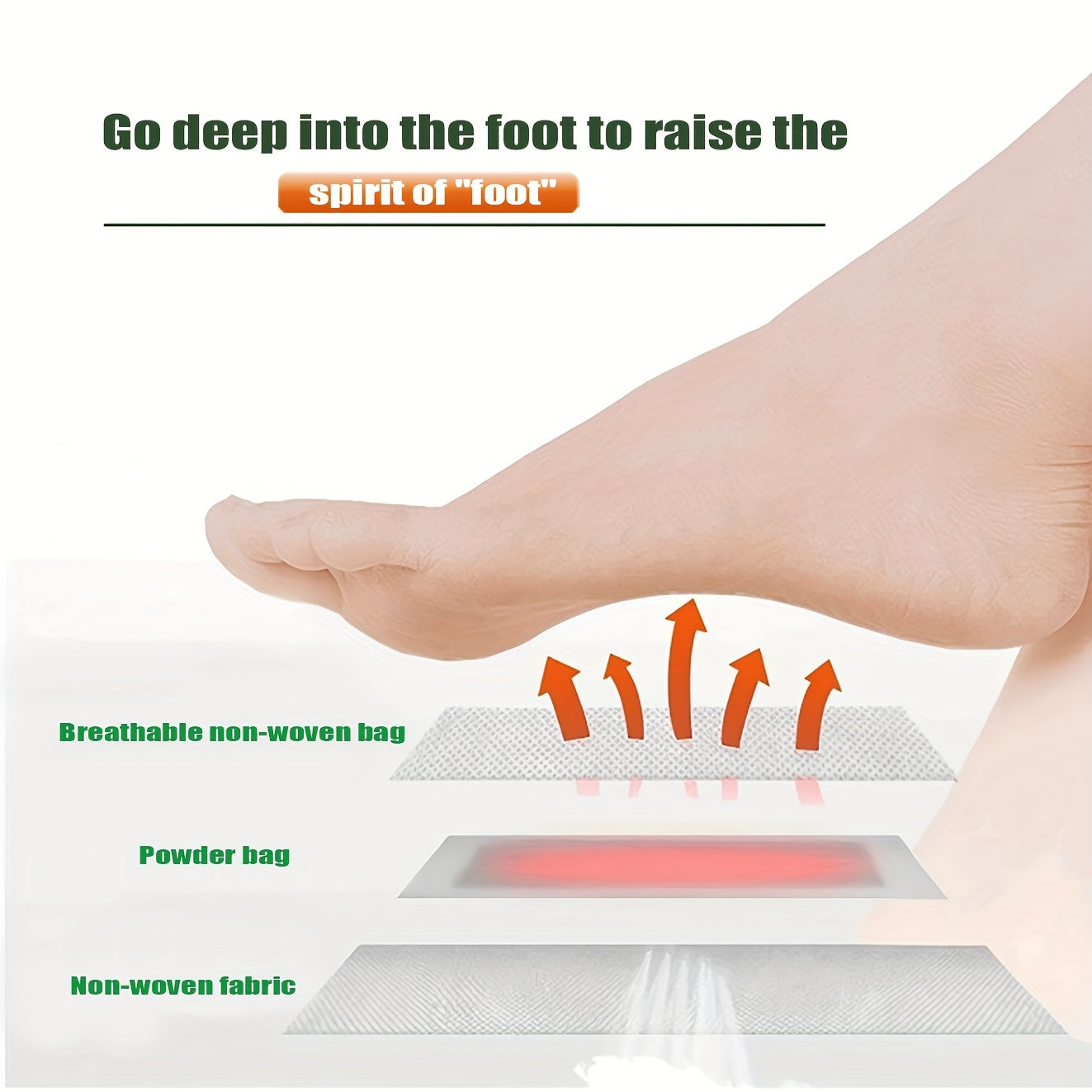 30 Natural Bamboo Foot Pads