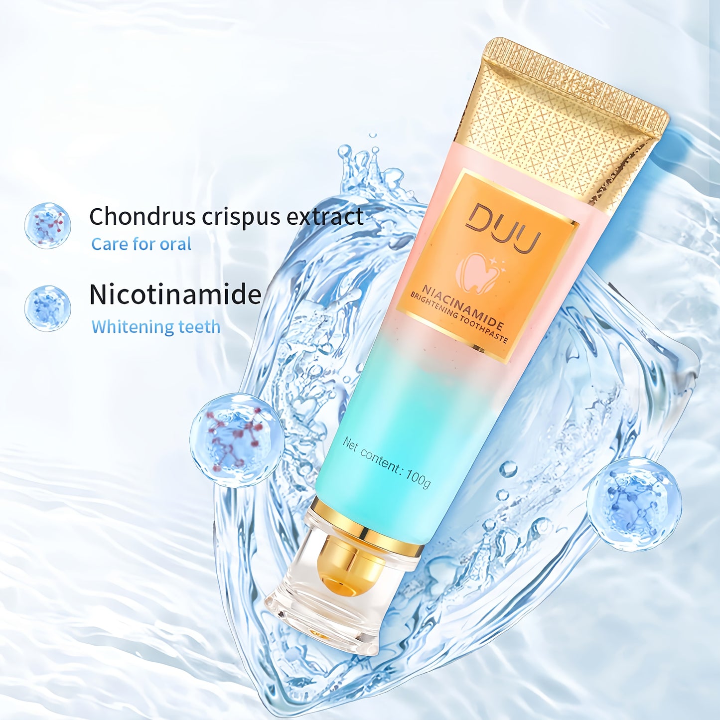 Niacinamide Toothpaste with Dual Action & Deep Cleaning