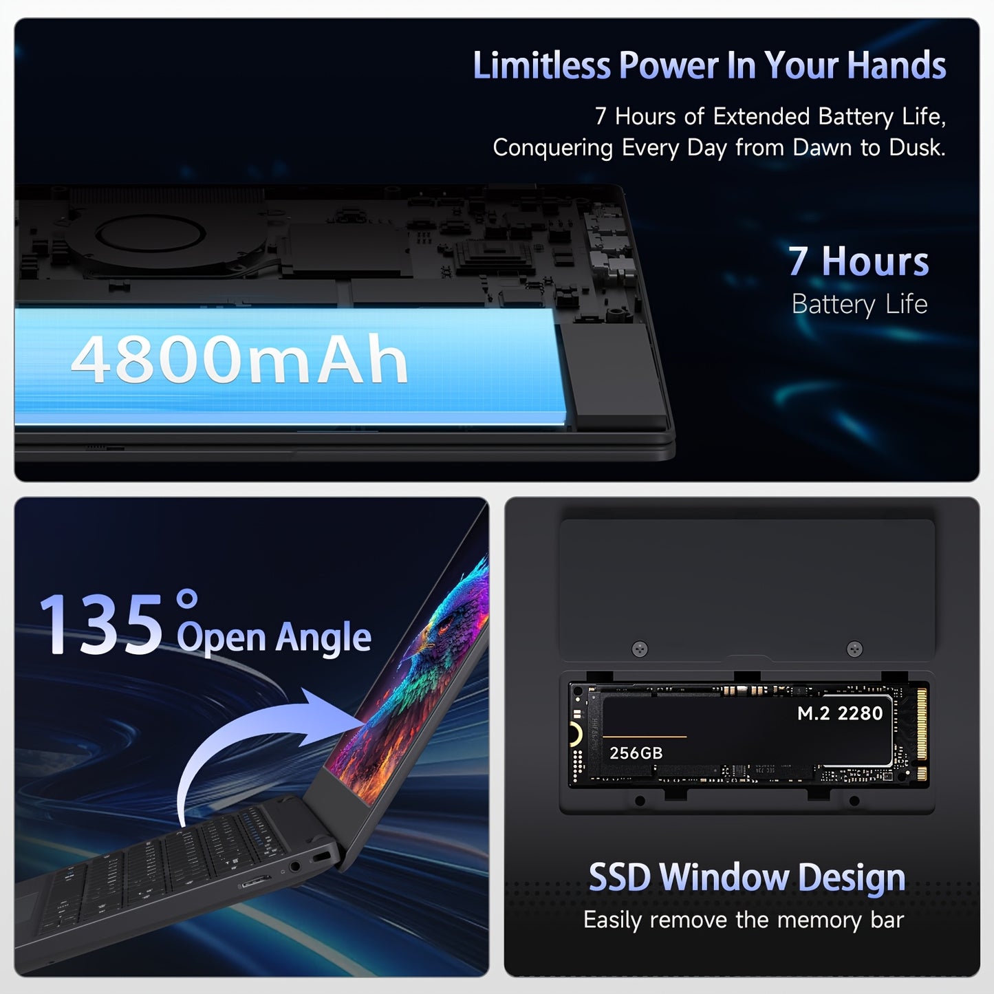 2025 RNRUO 14 Inch Ultra-thin Lightweight Laptop