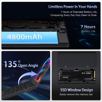 2025 RNRUO 14 Inch Ultra-thin Lightweight Laptop