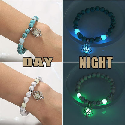 Glowing Lotus Healing Bracelet