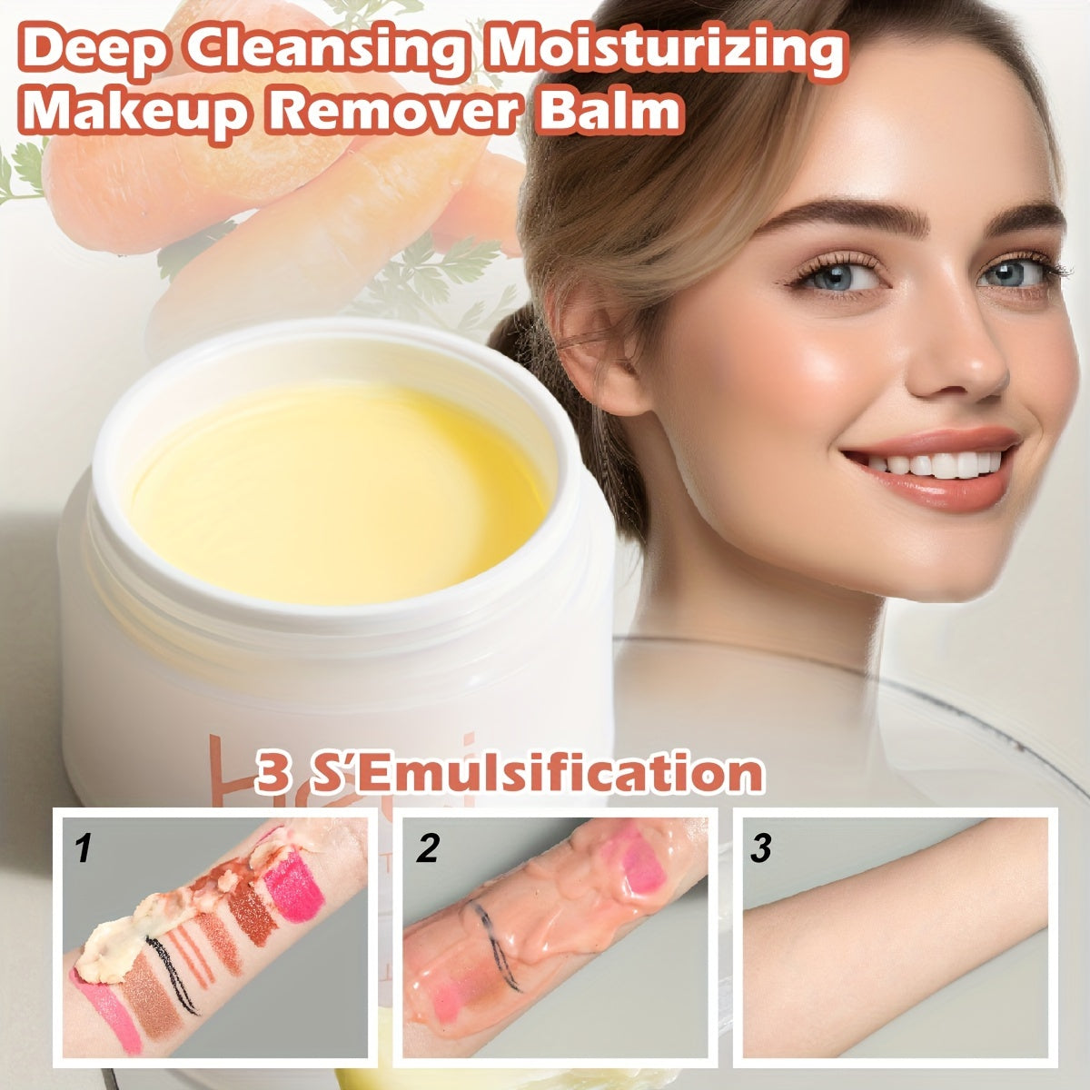 [Plant-Based Cleansing Balm] Plant-Based, Deep Cleansing Makeup Melting Cleansing Balm | Gently Dissolves Dirt, Oil, and Facial Makeup Remover, Moisturizing, Refreshing and Non-Greasy