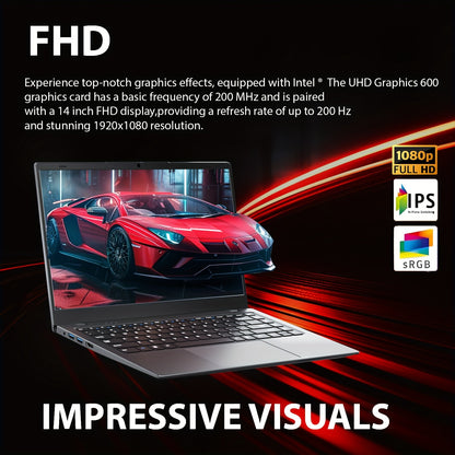 2025 RNRUO 14 Inch Ultra-thin Lightweight Laptop