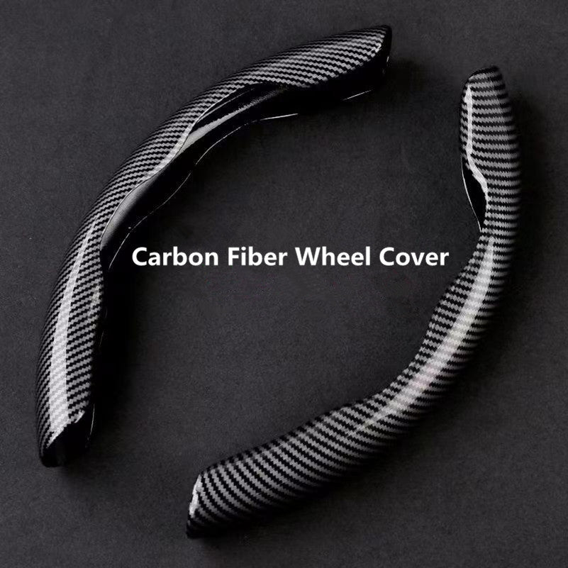 Non-Slip Carbon Fiber Steering Wheel Cover!