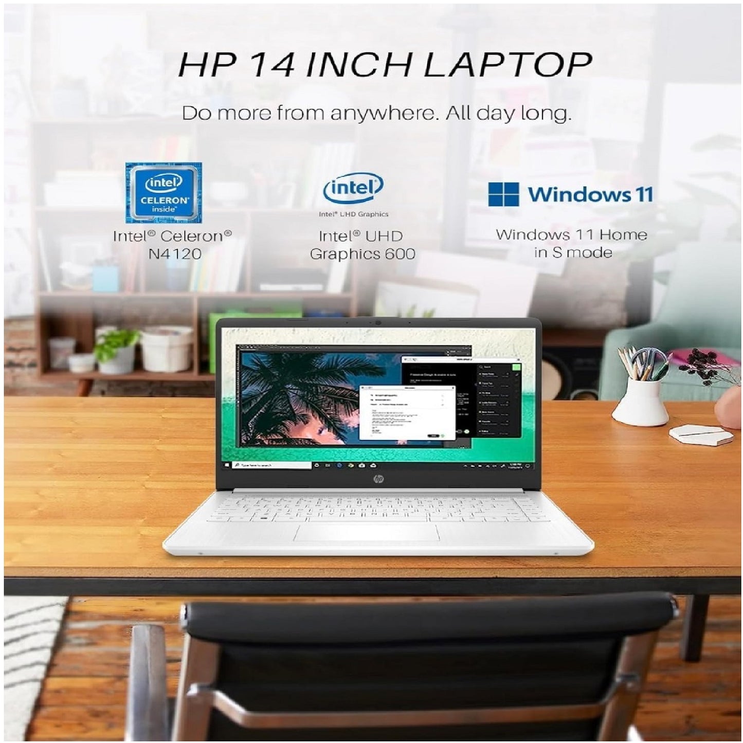 HP Newest 14" Ultra Light Laptop for Students And Business