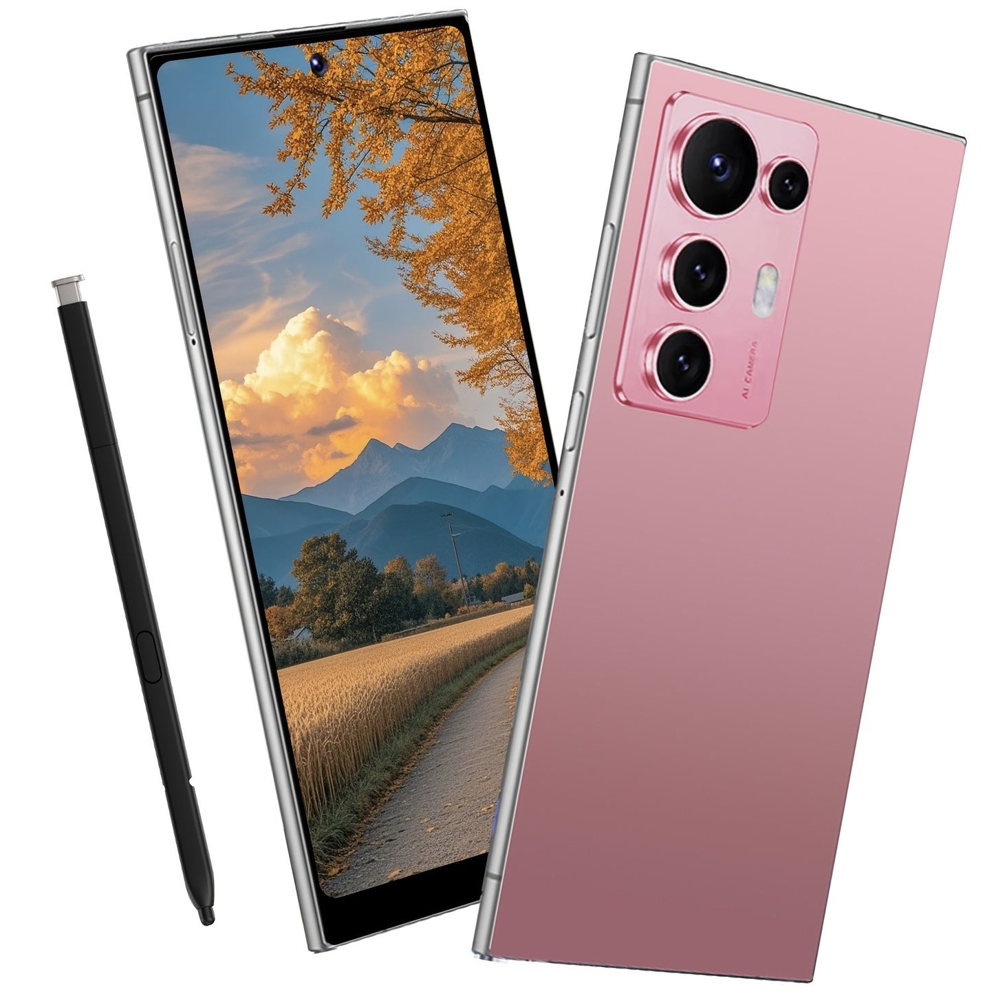 S25 Ultra 2025 Android 14 smartphone with Smart Unlocking w/protective case