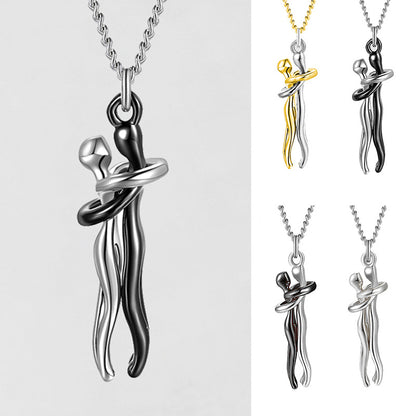 Couple Love Hug Unisex Necklace