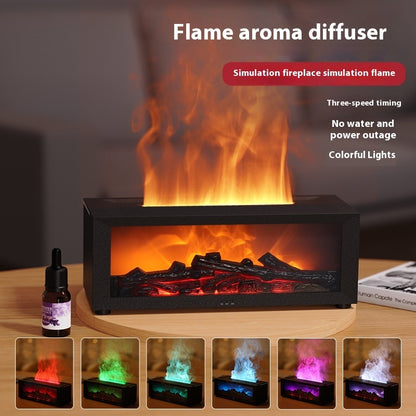 New 3D Flame Fireplace Aromatherapy Machine