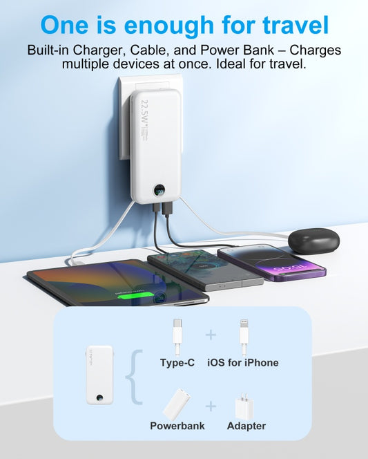 Digital Display Power Bank with AC Socket for Fast Charging