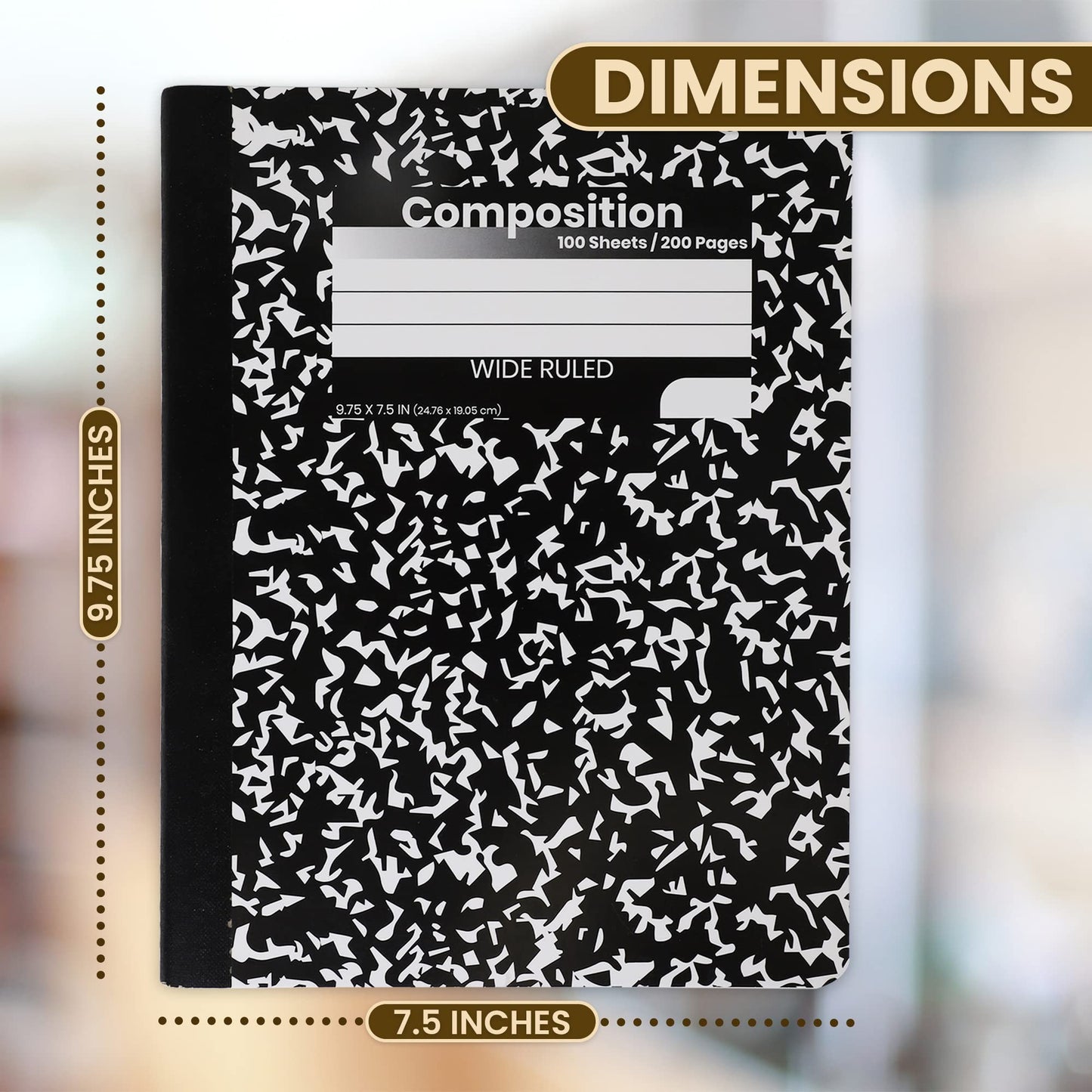 Wide Ruled Composition Notebooks