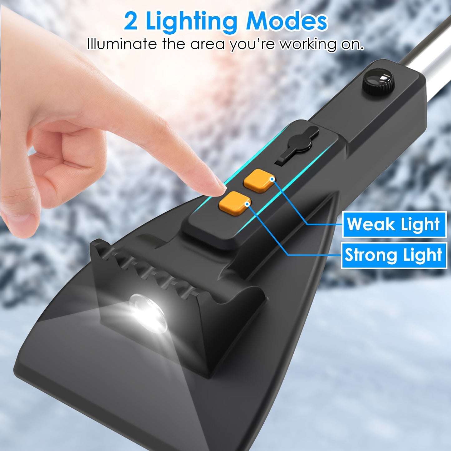 3 In 1 Windshield Ice Scraper with Lights