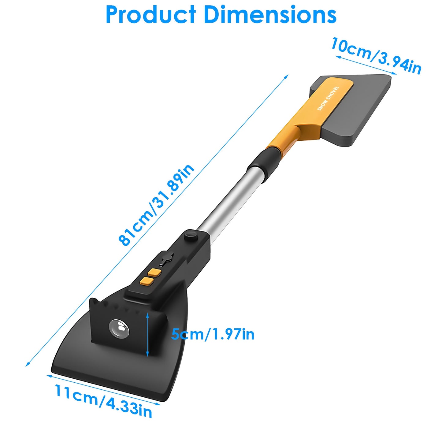 3 In 1 Windshield Ice Scraper with Lights