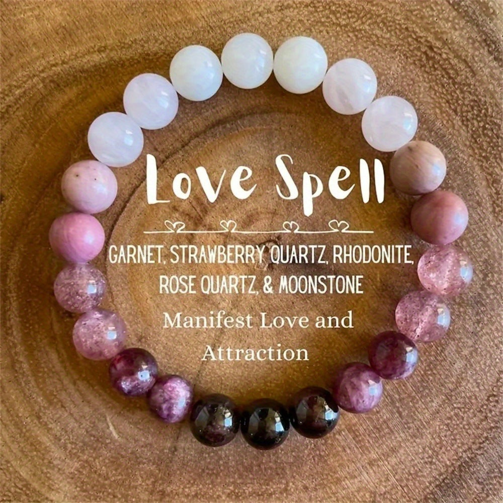 Universal Natural Stone Bracelet for Love, Money and Abundance & Prosperity Protection