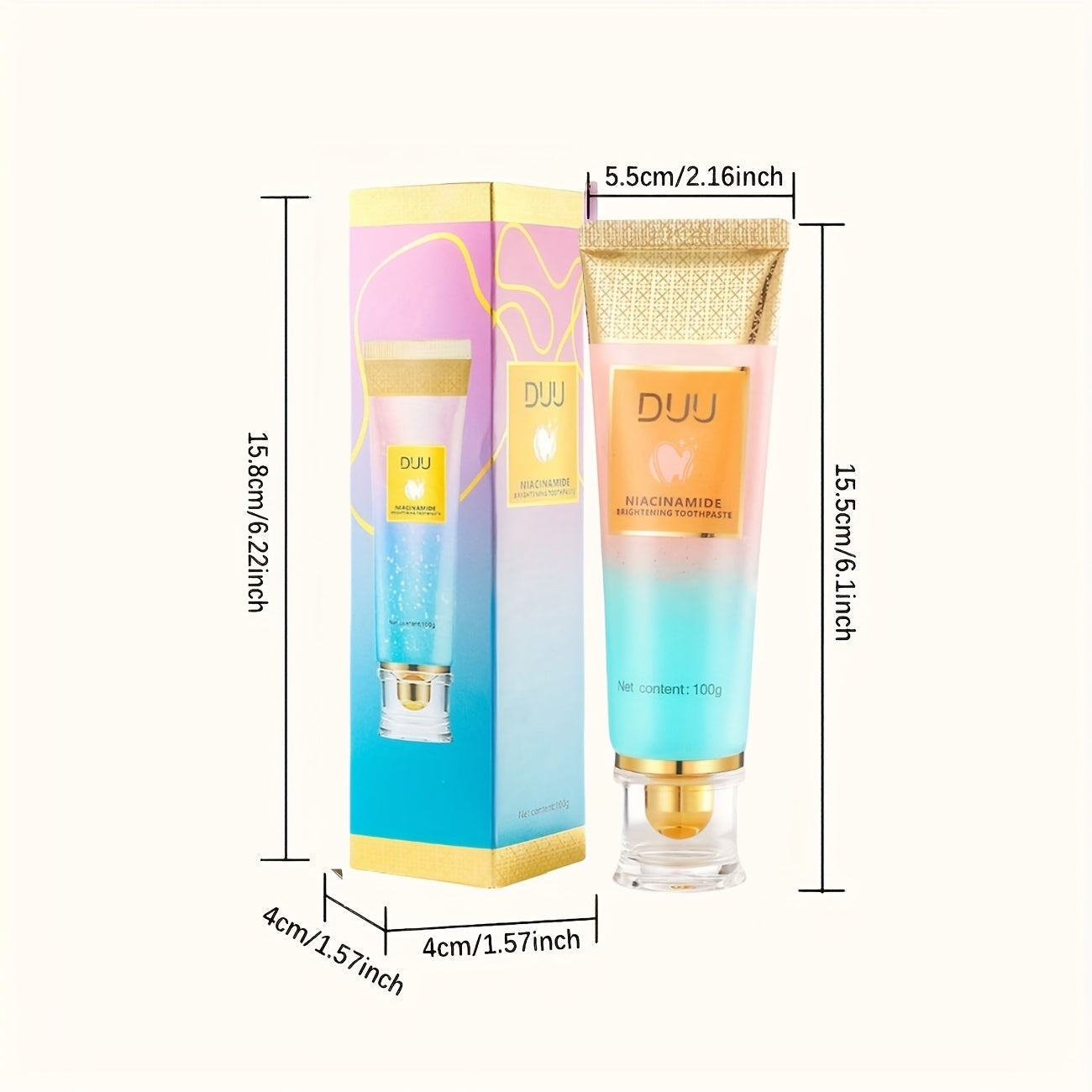Niacinamide Toothpaste with Dual Action & Deep Cleaning
