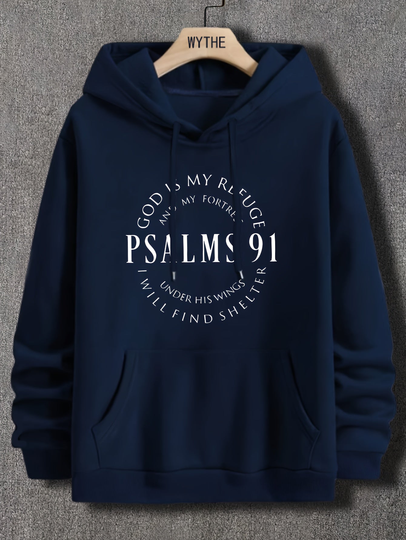 Psalms 91 Relief Motif Apparel Inspirational Hoodie