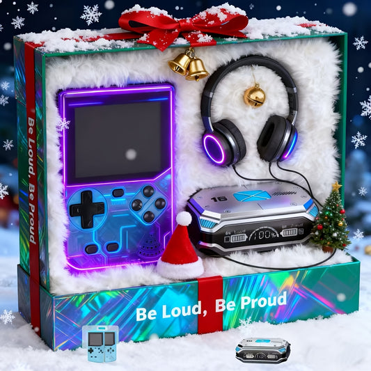 2026 Handheld Game Console and Stylish Headphones