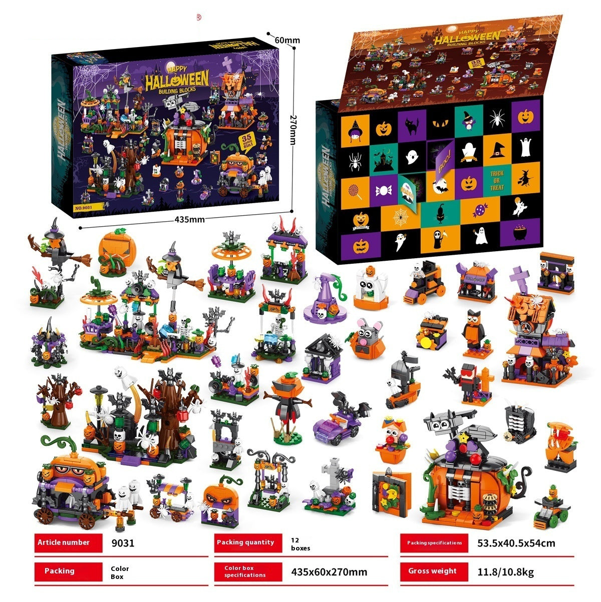 Halloween Advent Calendar and Building Blocks