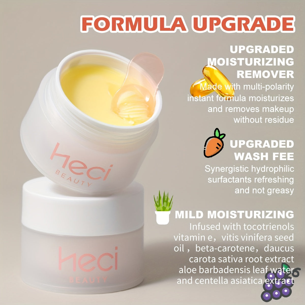 [Plant-Based Cleansing Balm] Plant-Based, Deep Cleansing Makeup Melting Cleansing Balm | Gently Dissolves Dirt, Oil, and Facial Makeup Remover, Moisturizing, Refreshing and Non-Greasy