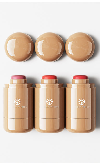 2pcs Vision 3-in-1 Cream Blush & Brush Set