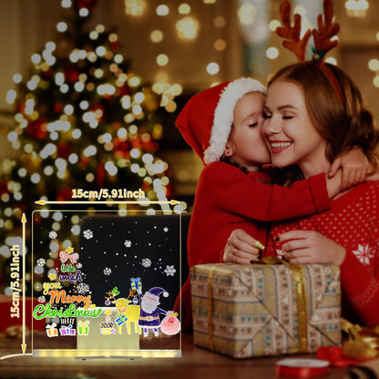 LED Erasable Luminous Drawing Board with USB NightLight