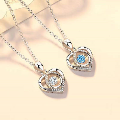 S925 Beating Heart-shaped Valentine's Day Necklace