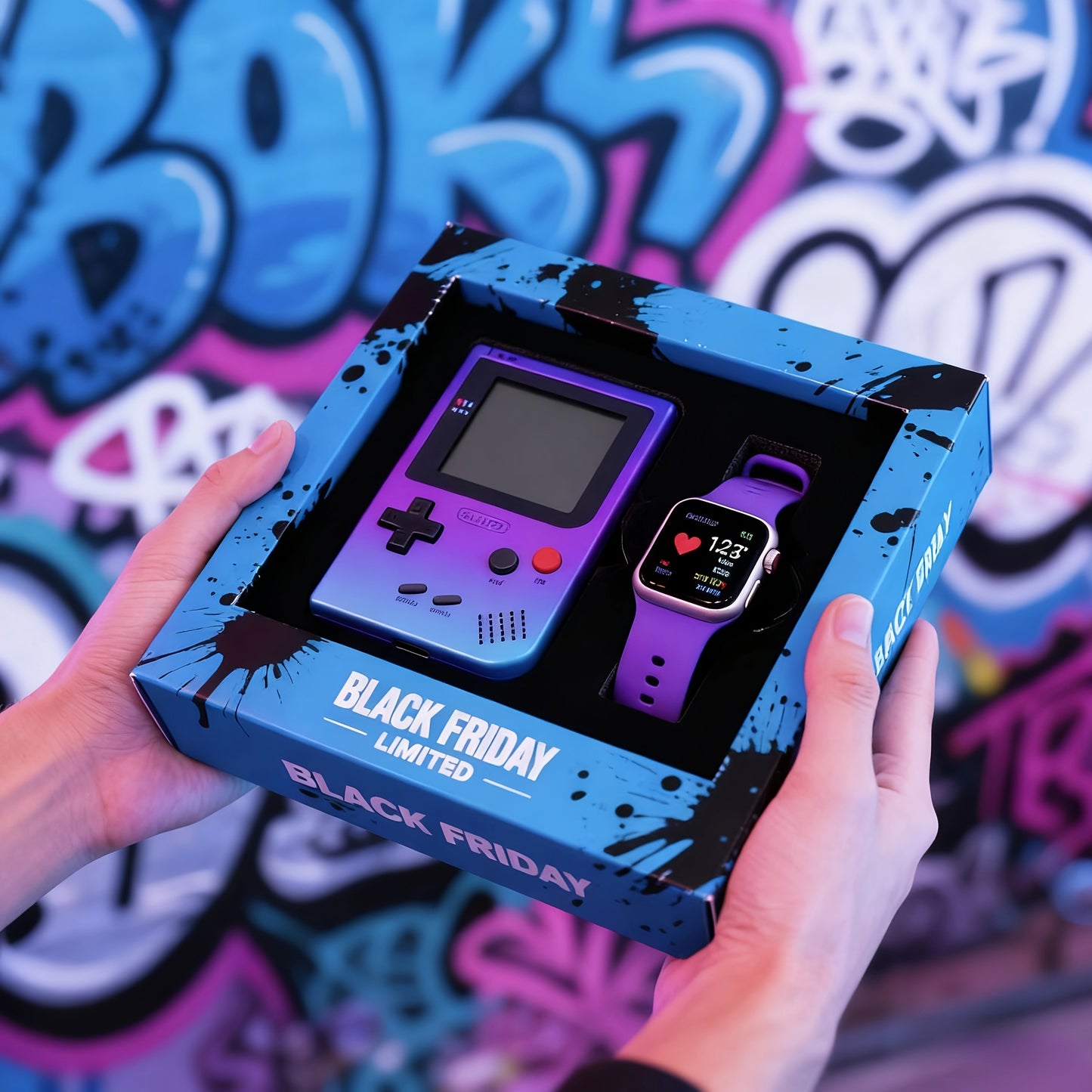 Retro Game Console+fashionable Watch For Trendy Gaming Enthusiasts