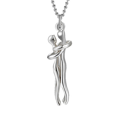 Couple Love Hug Unisex Necklace