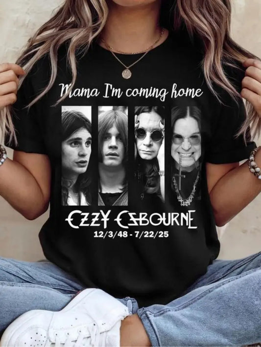 Women's Mama I'm Coming Home" Ozzy Vintage Graphic T-Shirt