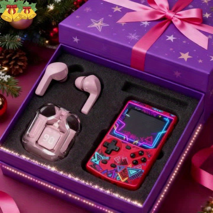 2pcs Game Console And Headphones Trendy Combination