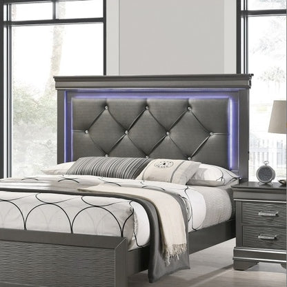 1pc Queen Size W LED Bedroom Furniture