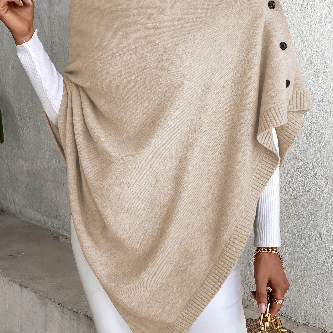 Elegant Stylish Solid Color with Buttons