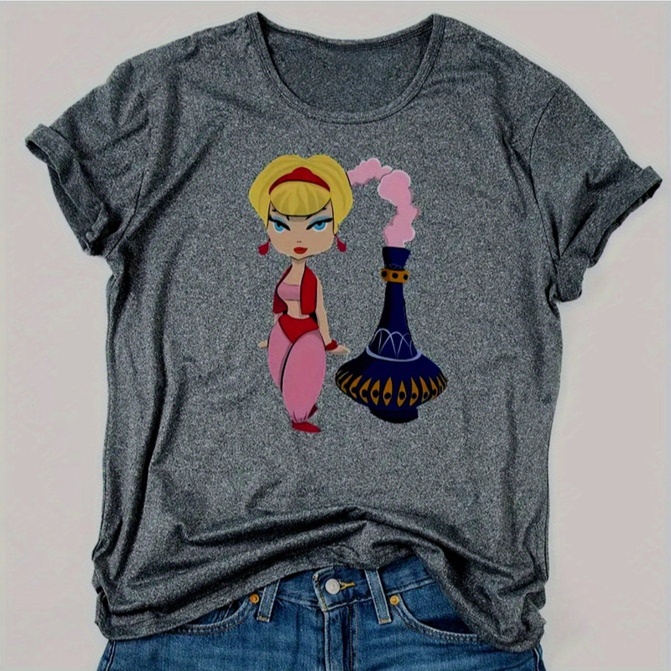 "I Dream of Jeanne" Women's Crew Neck T-Shirt