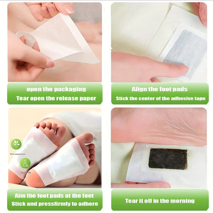 30 Natural Bamboo Foot Pads