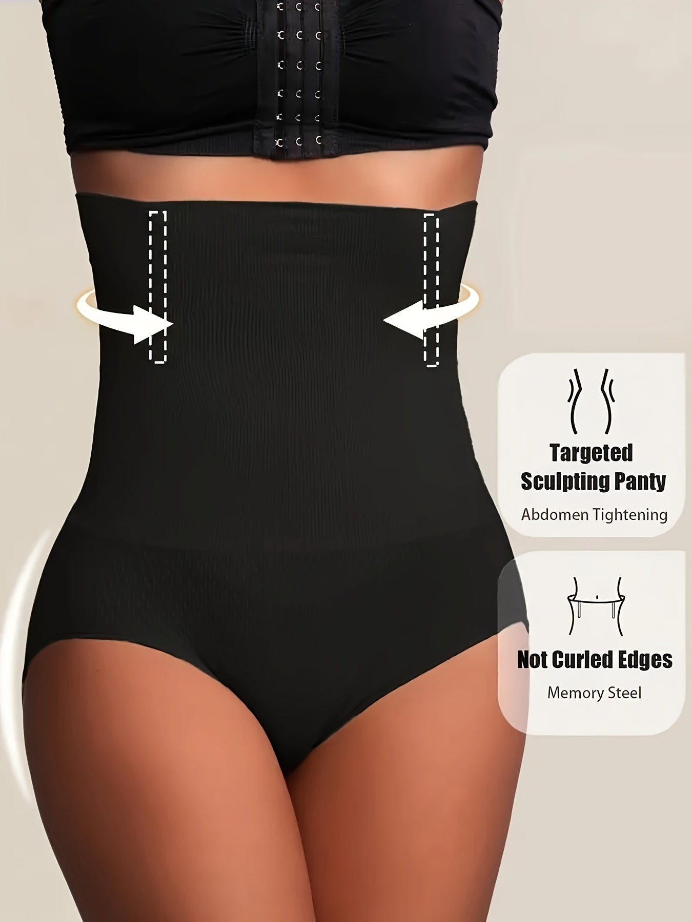 High-Waist Tummy Control Shapewear Panties for Women
