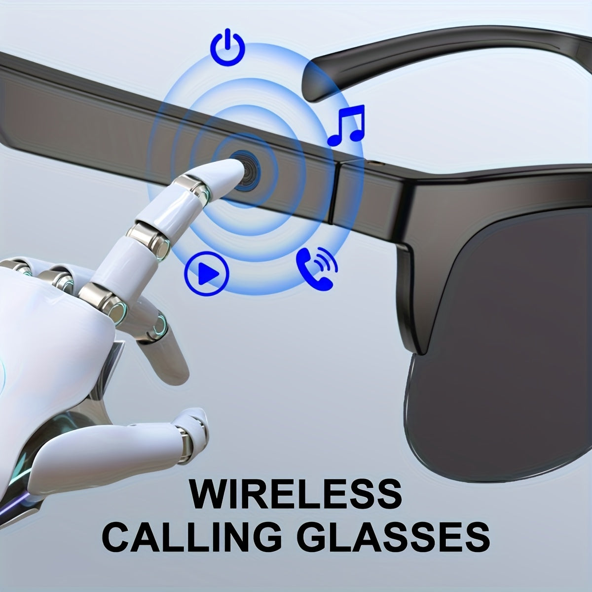 Wireless Smart Glasses With Audio And Voice Call Capabilities,
