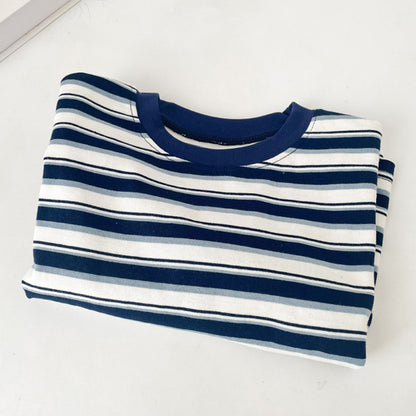 Children's Vintage Charlie Pom Pom Stripe  T-shirt