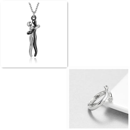 Couple Love Hug Unisex Necklace