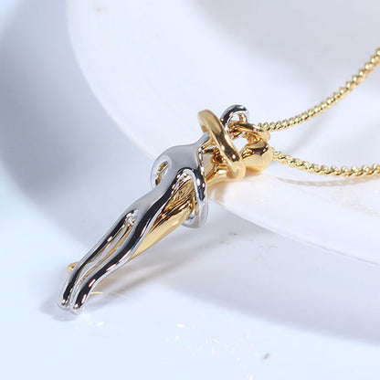 Couple Love Hug Unisex Necklace