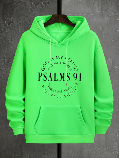 Psalms 91 Relief Motif Apparel Inspirational Hoodie