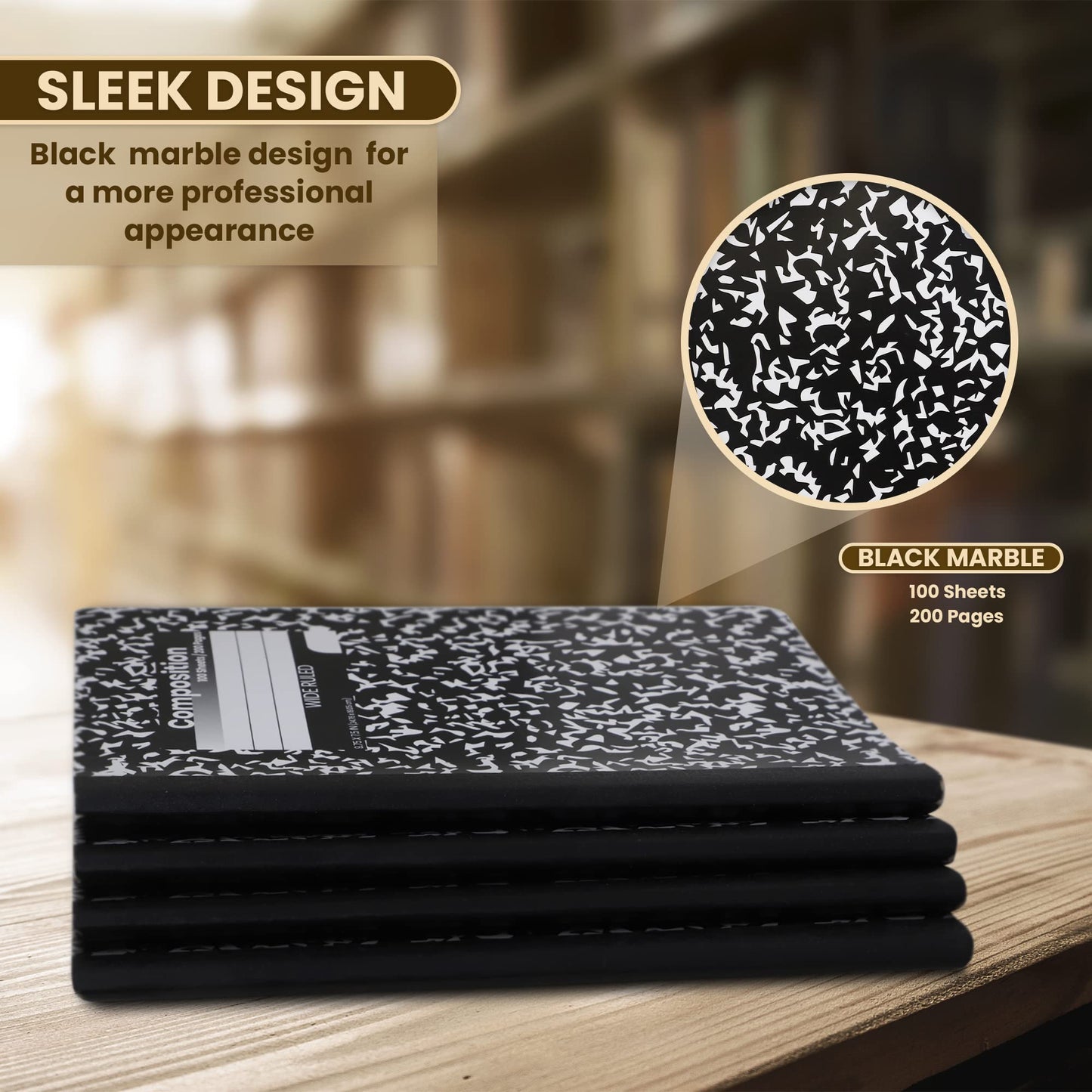 Wide Ruled Composition Notebooks