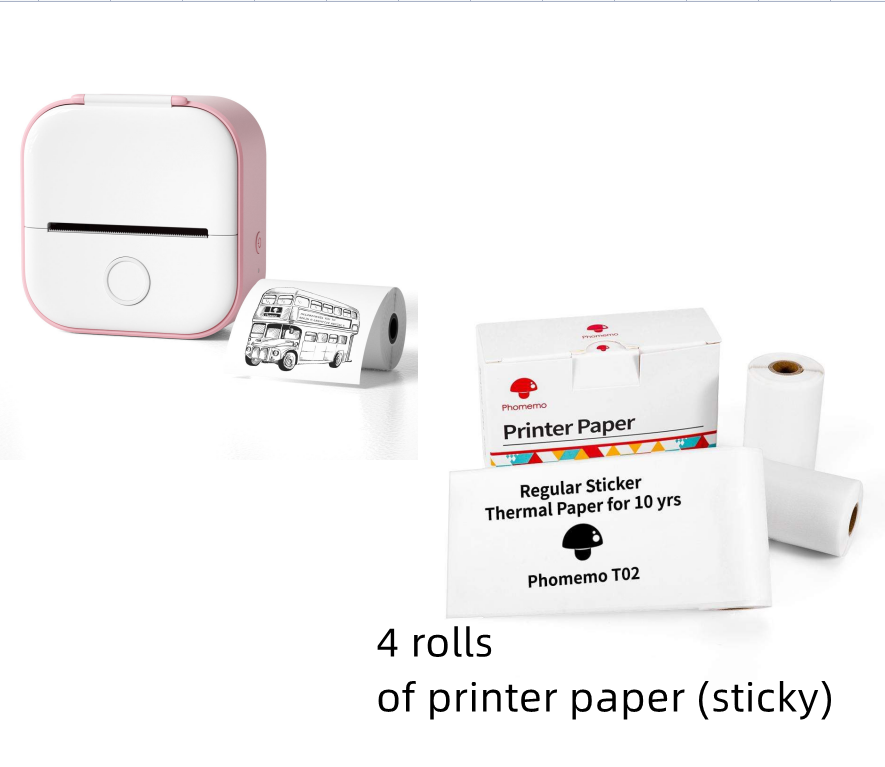 Portable Mini Thermal Photo Printer