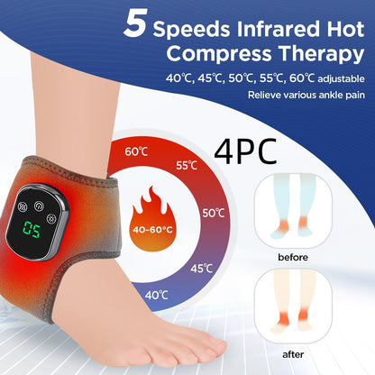 5-Speed Hot Compress Ankle Massager